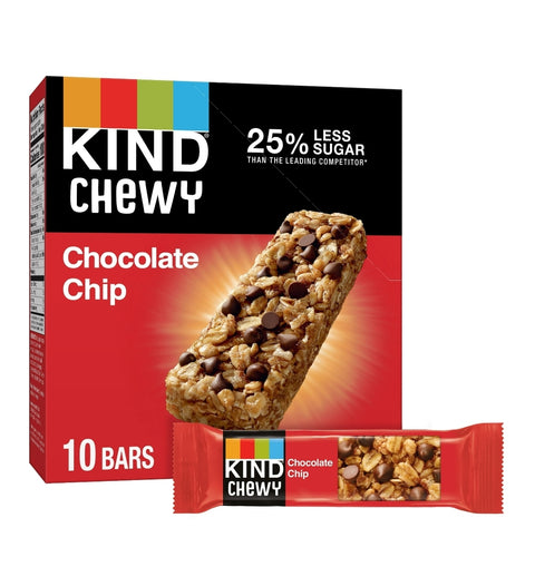 Kind Bars, Chewy Chocolate Chip Bars, Gluten free, 10 Count