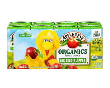 Apple & Eve Organics, Big Bird's Apple Juice, 4.23 fl-oz, 8 Count