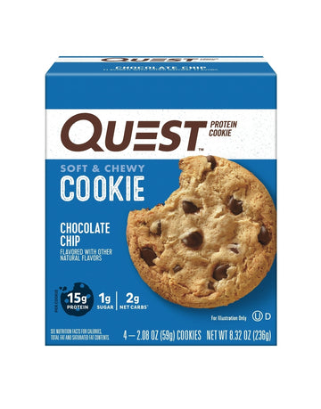 Quest Protein Cookie, Chocolate Chip, 4 Ct