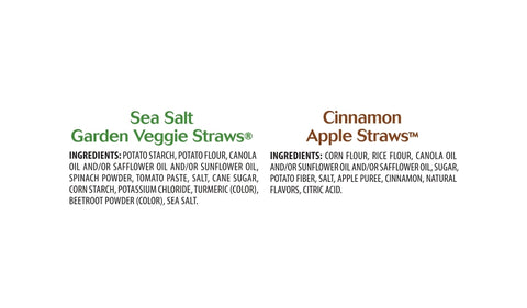 Sensible Portions Cinnamon Apple & Sea Salt Veggie Straws, 10 Count