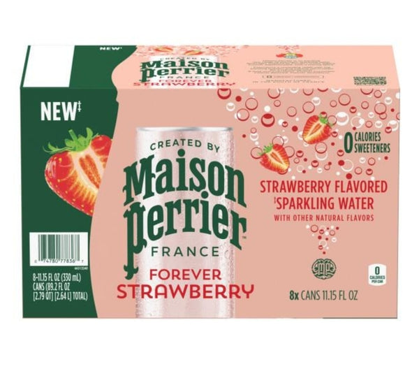 Maison Perrier, Forever Strawberry, Sparkling Water, 11.15 fl oz, 8 Ct