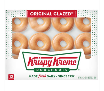 Krispy Kreme Original Glazed Doughnuts, 12 Ct