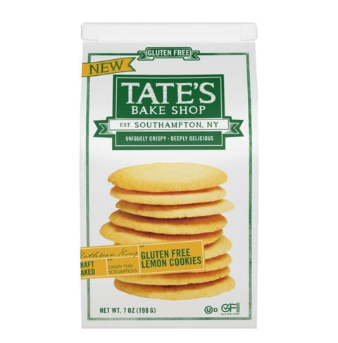 Tate's Bake Shop Gluten Free Lemon Cookies, Gluten Free Cookies, 7 oz