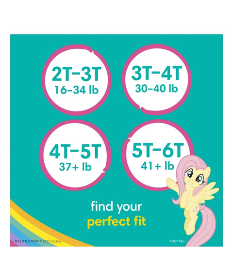 Pampers Easy Ups Girls Training Pants, Size 3T-4T, 22 ct