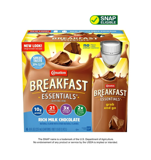 Carnation Breakfast Essentials Rich Milk Chocolate 8 oz. 6 Ct