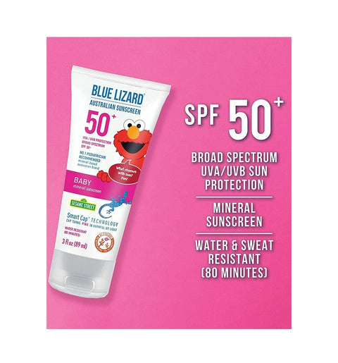 Blue Lizard Baby, SPF 50+, Australian Sunscreen, Baby, 3 Oz