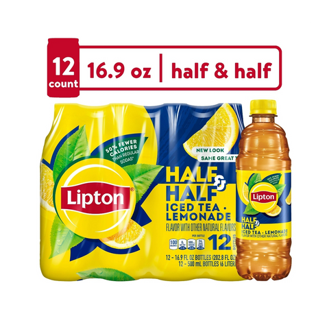 Lipton Half & Half Iced Tea, 12 Count