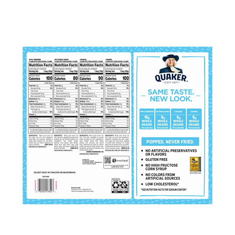 Quaker Rice Crisps, Variety Pack, 15 Count