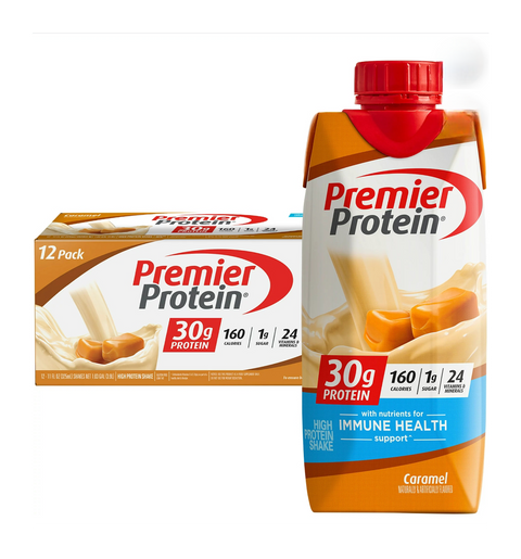 Premier Protein Caramel Ready to Drink Shake, 11 oz., 12 Count