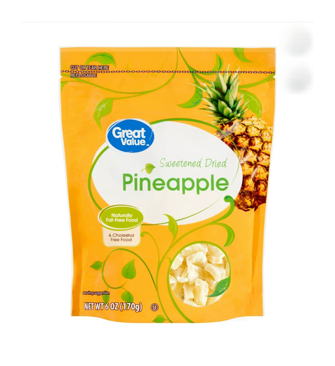 Sweetened Dried Pineapple Chunks, 6 oz