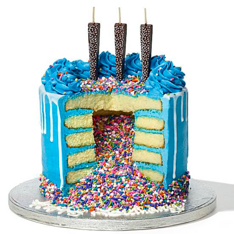 Sprinkle Explosion Birthday Cake