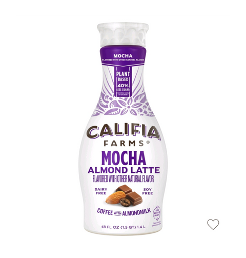 Califia Farms Mocha Cold Brew Coffee with Almond Milk, 48 oz