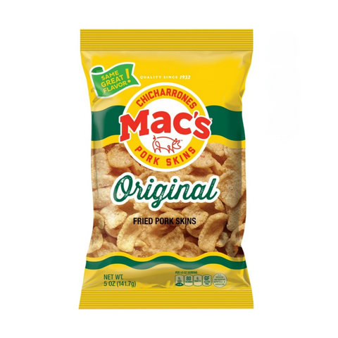 Mac's Original Crispy Fried Pork Cracklins, 5 oz