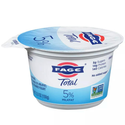 FAGE Total 5% Milkfat Plain Greek Yogurt, 5.3oz