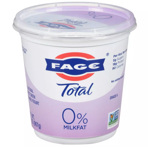 FAGE Total 0% Milkfat Plain Greek Yogurt, 32oz