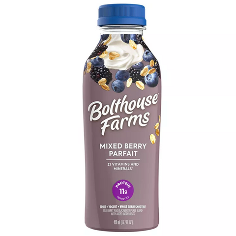 Bolthouse Farms Mixed Berry Parfait Breakfast Smoothie, 15.2 oz.