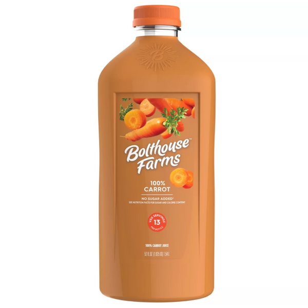 Bolthouse Farms 100% Carrot, 52 oz.