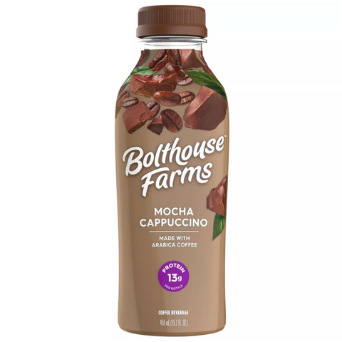 Bolthouse Farms Perfectly Protein Coffee, Mocha Cappuccino, 15.2 oz.