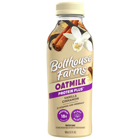 Bolthouse Farms Oatmilk Protein Shake Smoothie, Protein Plus Vanilla Cinnamon, 15.2 oz.