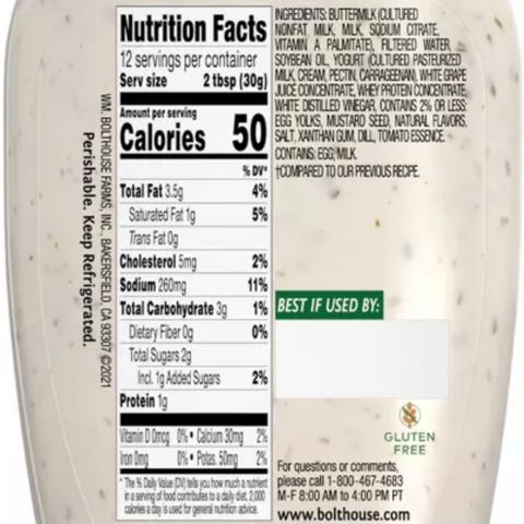 Bolthouse Farms Classic Ranch Yogurt Dressing & Dip, 12 fl oz