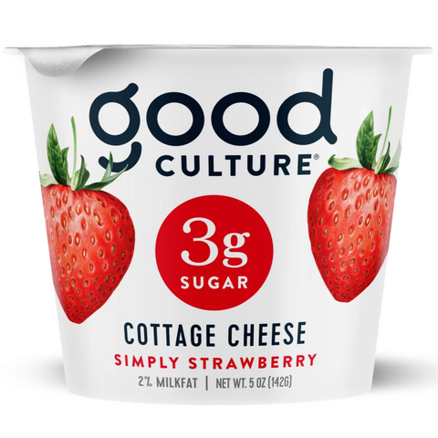 Good Culture Strawberry Cottage Cheese, Single Serve, 5oz