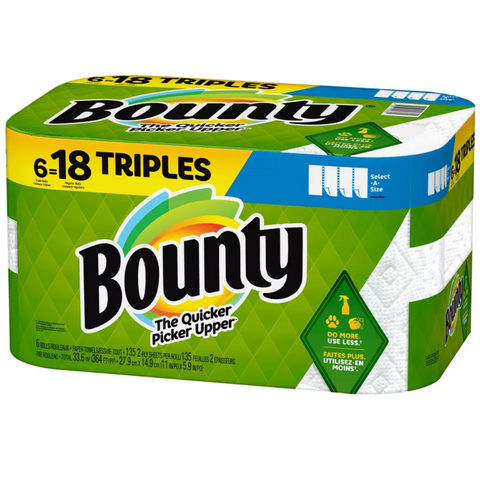 Bounty Select-A-Size Paper Towels, 6 Count