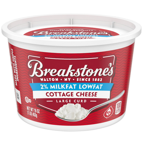 Breakstone's Lowfat Large Curd Cottage Cheese with 2% Milkfat, 16 oz