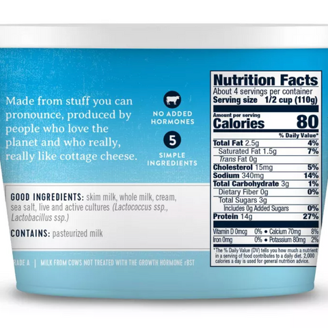 Good Culture 2% Low-Fat Classic Cottage Cheese, 16oz