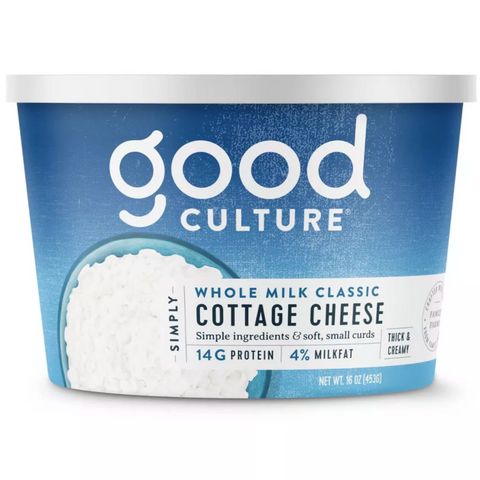 Good Culture Classic 4% Whole Milk Classic Cottage Cheese, 16oz