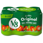 V8 Original 100% Vegetable Juice, 11.5 fl oz. 6 Count