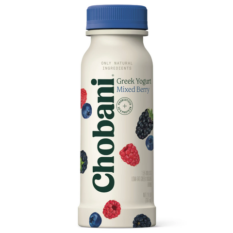 Chobani Greek Yogurt Drink with Probiotics, Mixed Berry, 7 oz