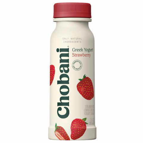 Chobani Greek Yogurt Drink with Probiotics, Strawberry, 7 oz