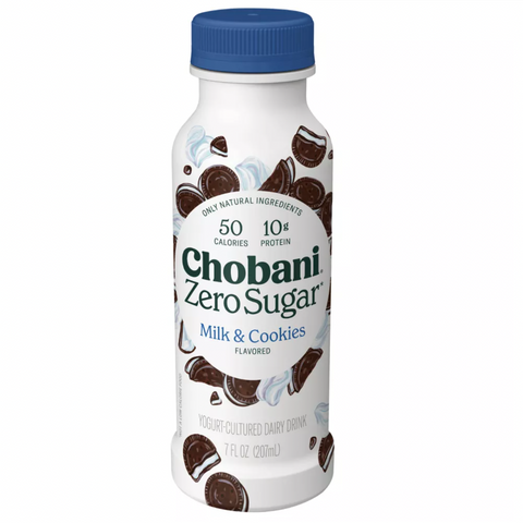 Chobani Zero Sugar Cookies & Cream Yogurt Drink, 7 oz