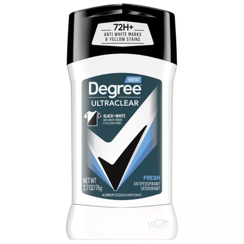 Degree Men Ultraclear Black + White Fresh 72-Hour Antiperspirant & Deodorant, 2.7oz