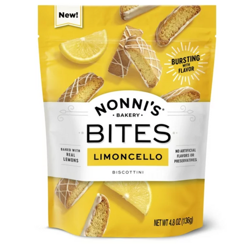 Nonni's Bakery, Limone Biscotti, Lemon Cookie dipped in white Icing, 6.88 oz, 8 Count