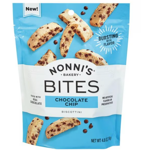 Nonni's Bakery, Biscotti, Chocolate Chip, 4.8 oz, 8 Count