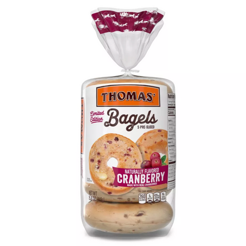 Thomas Bagels, Cranberry - 5 Ct