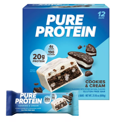 Pure Protein Bar, Cookies & Cream, 12 Count