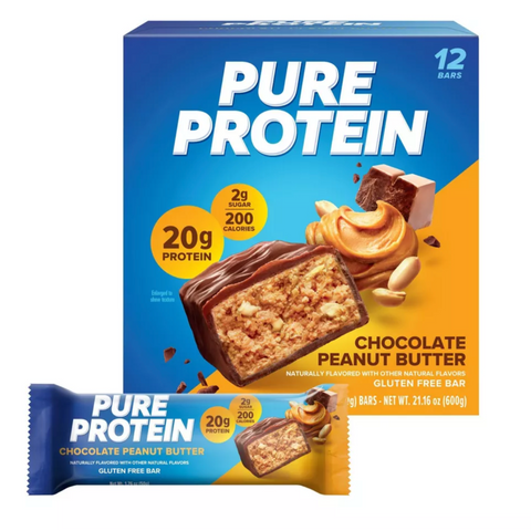 Pure Protein Bar, Chocolate Peanut Butter, 12 Count