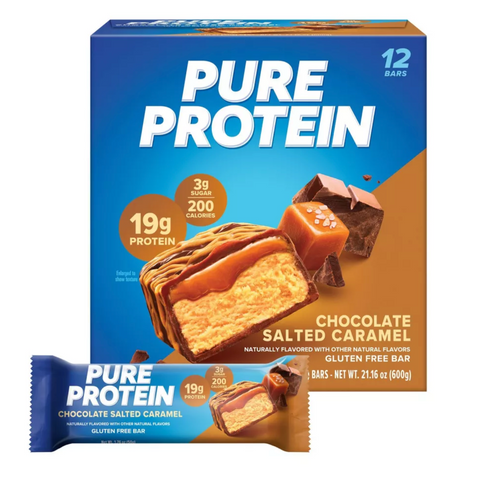 Pure Protein Bar, Chocolate Salted Caramel, 12 Count