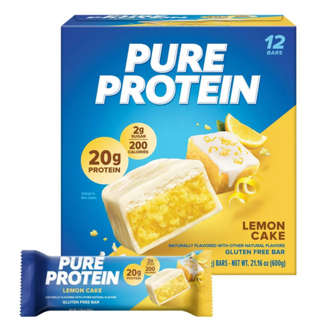 Pure Protein Bar, Lemon Cake, 12 Count