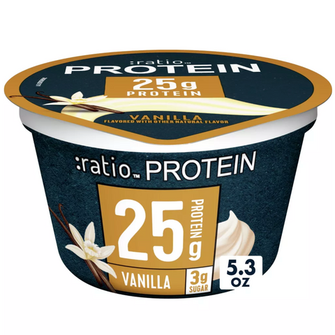 Ratio Protein Vanilla Greek Yogurt Cultured Dairy Snack Cup, 5.3oz