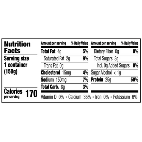 Ratio Protein Blueberry Greek Yogurt Cultured Dairy Snack Cup, 5.3oz