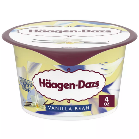 Haagen Dazs Cultured Crème Vanilla Yogurt, 4oz