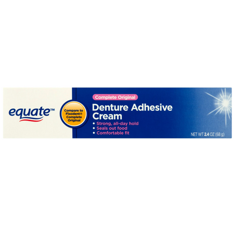 Equate Complete Original Denture Adhesive Cream, 0.75 oz