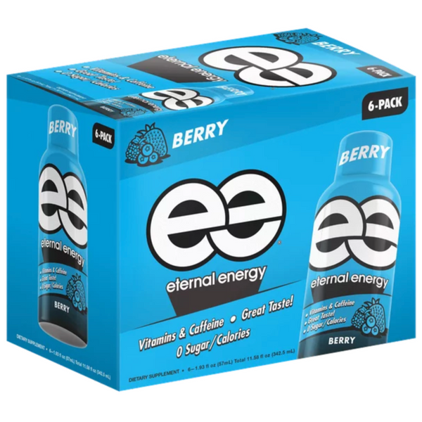 Eternal Energy Premium Energy Shot, Berry, 1.93 fl oz, 6 Count