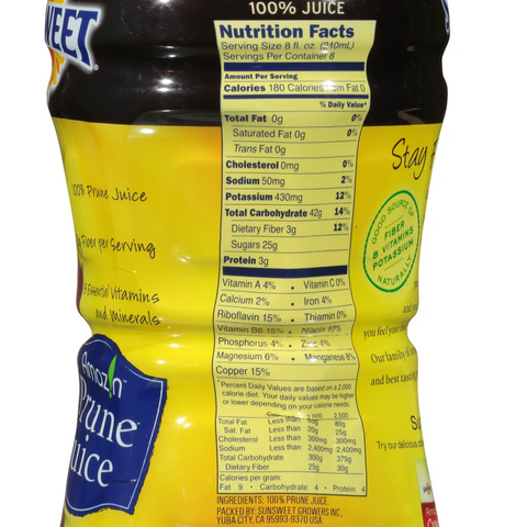 Sunsweet Amazin Prune Juice, 64 Fl Oz