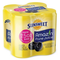 Sunsweet 7.5oz Prune Juice Cans, 4 Count