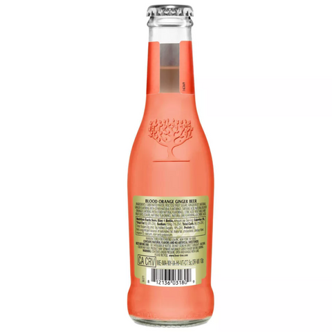 Fever Tree Blood Orange Ginger, 6.8 fl oz bottles, 4 Ct