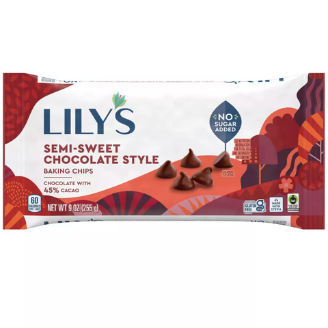 Lily's Semi-Sweet Chocolate Baking Chips, 9oz